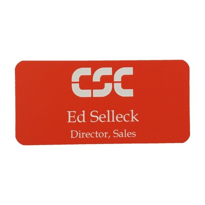 Plastic Name Badge (3 Lines) 1 1/2" x 3"