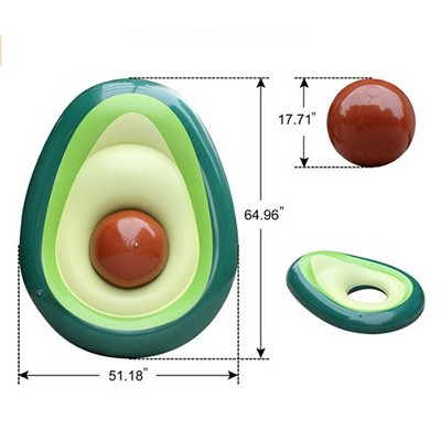 Inflatable Avocado Pool Float