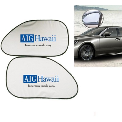 Car Front Seats Window Sun Shades W/ Suction Cups - Set Of 2