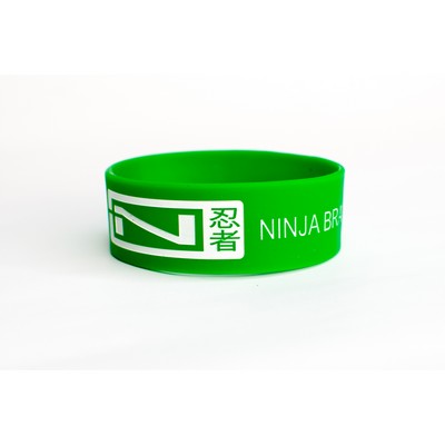 2 Inch Deboss-Fill Silicone Wristband