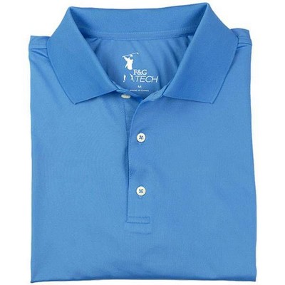 Fairway & Greene Men's Solid Tech Jersey Polo