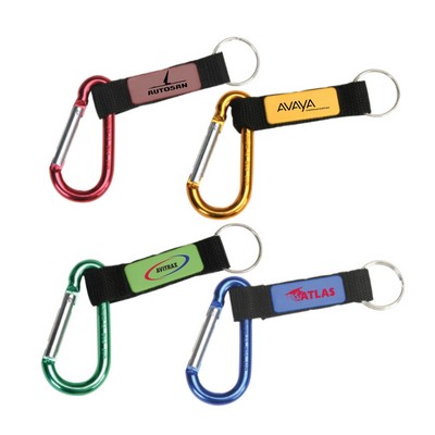 Anodized Carabiner w/Tag Keyring