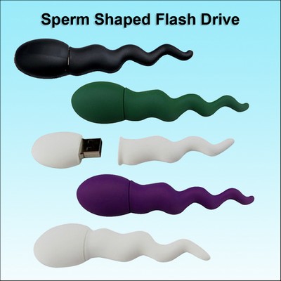 Sperm Shaped Flash Drive - 512MB Memory