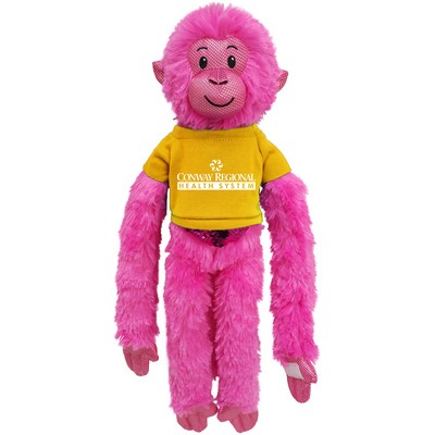 21" Hot Pink Spider Monkey with Sequins