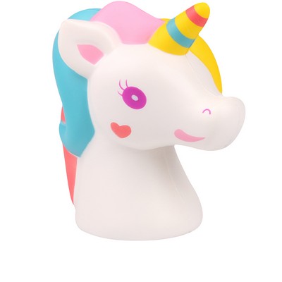 Slow Rising Scented Squishy Unicorn Head-White