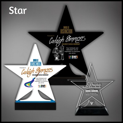 9" Black Star Budget Acrylic Award