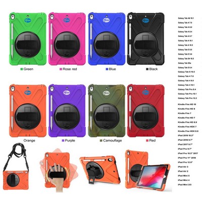 Kidder iPad 10.2" Case with Hand Strap + Shoulder Strap