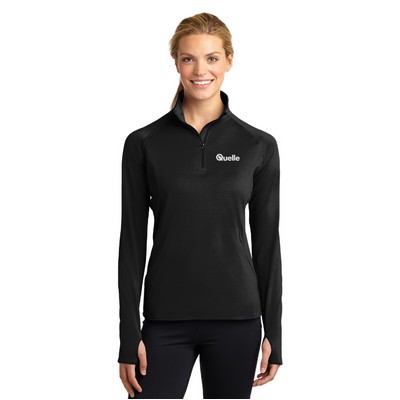 Sport-Tek® Ladies Sport-Wick® Stretch 1/4-Zip Pullover