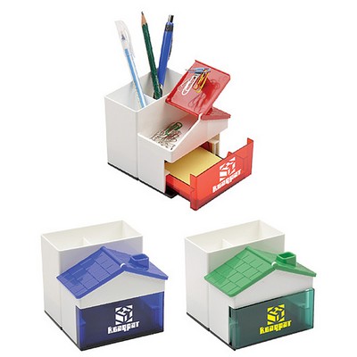 House Shaped Organizer w/Pen/Card Holder