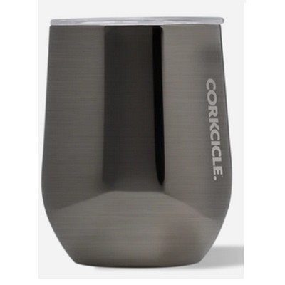 Corkcicle 12oz. Metallic Gunmetal Stemless Wine Tumbler