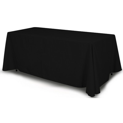 6FT Black Table Cover - Four Sided