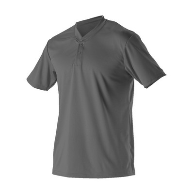 Adult Baseball 2 Button Henley Jersey