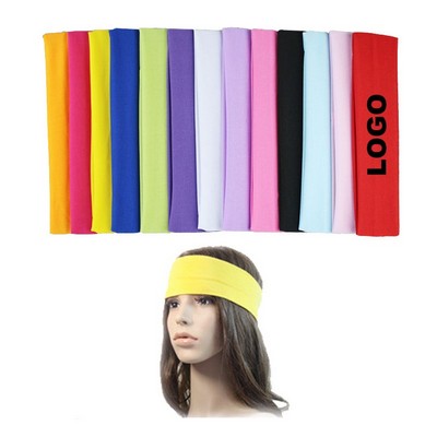 Elastic Head Band And Sweat Band For Sports