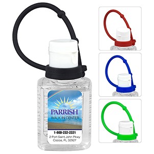 "SanPal S Connect" 0.5 oz Compact Hand Sanitizer Antibacterial Gel in Flip-Top Squeeze Bottle