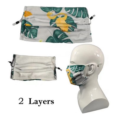 Sublimation Pleated Face Mask