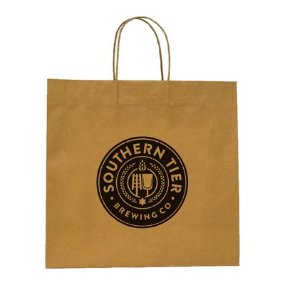 Kraft Turn Top Paper Shopper