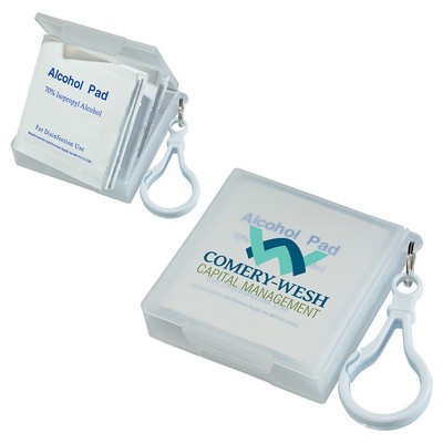 Handy Pack Sanitizing Wipes with Carabiner