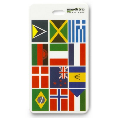 Smooth Trip Travel Gear by Talus® Graphic Luggage Tag, International Flags