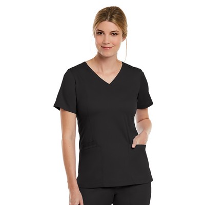 Maevn Matrix Women's Double V-Neck Scrub Top