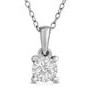 Jilco Inc. 0.25 Carat Sterling Silver Diamond Solitaire Necklace