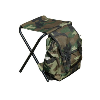 Outdoor Leisure ACU Portable Multifunction Folding Fishing Chair Climbing Backpack Chair