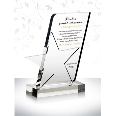 Super Star Crystal Plaque