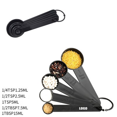 5 in 1 Black Measuring Spoon