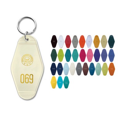 Plastic Hotel Keychain / Motel Key Tag