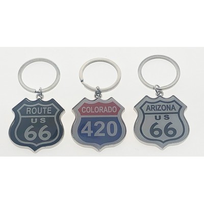 Route Sign Key Tag