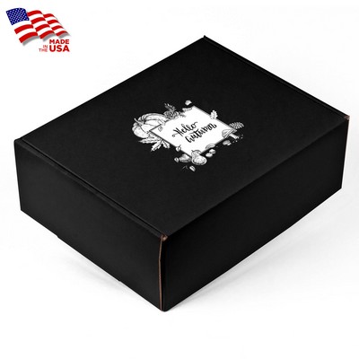 Screen Printed Black Corrugated Large Box For Mailers, Gifting & Kits