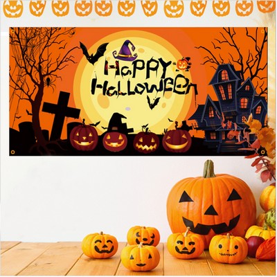 70"*35" Halloween Banner