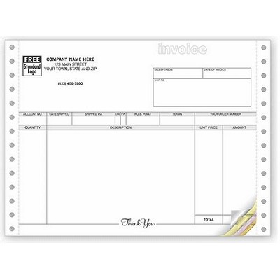 Classic Laser Continuous Invoice (4 Part)