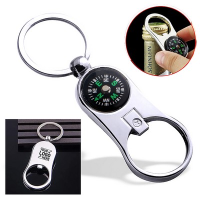 Compass Metal Bottle Opener