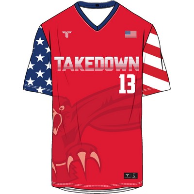 SOFTBALL - Custom Full Sublimated Baseball Mens V-Neck Jersey