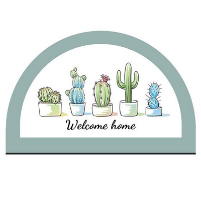 Cartoon Cactus Custom Soft Rug