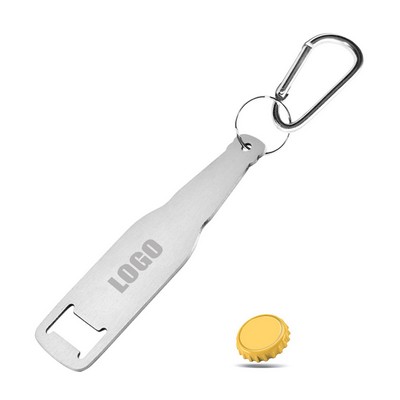 Bottle Shaped Opener With Carabiner