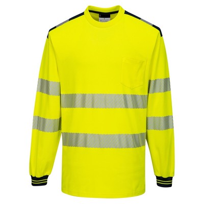 High Vis Long Sleeve T Shirt w Segmented Tape