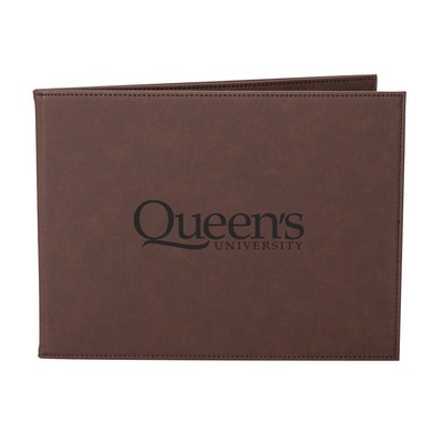 Leatherette Certificate Holder - 8½"x11" Dark Brown