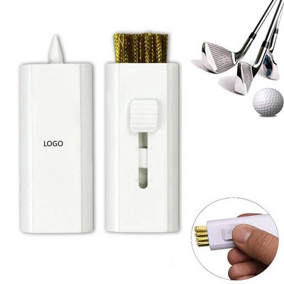 Pocket Retractable Golf Club Cleaning Brush Tool