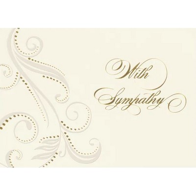 Flourish In Pearl Sympathy Card