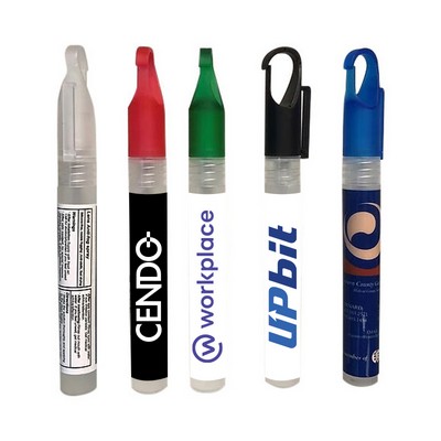 Made In USA Anti Fog Pen Spray with Carabiner 0.34oz