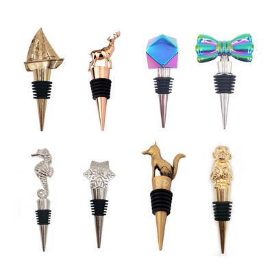 Zinc Alloy Animal Silicone Wine Stopper