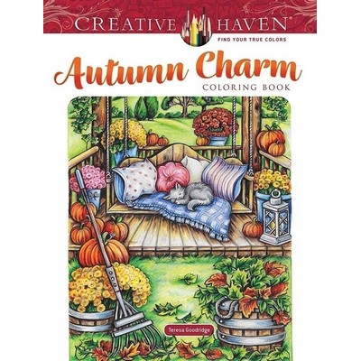 Creative Haven Autumn Charm Coloring Book