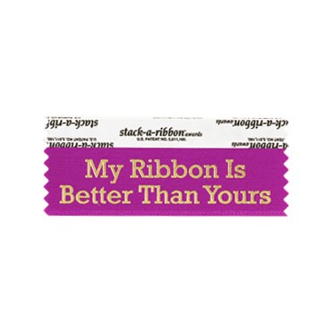 My Ribbon Is Better Stk A Rbn Berry Ribbon Gold Imprint