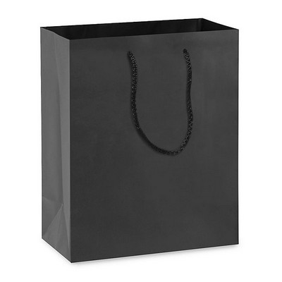 Ultra Glossy Cub B Euro Tote Bag- White (8"x4"x10")