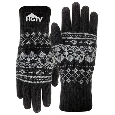 Winter Knit Text Gloves