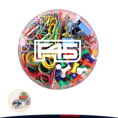 Rainbow Clips & Pins & Rubber Bands Set