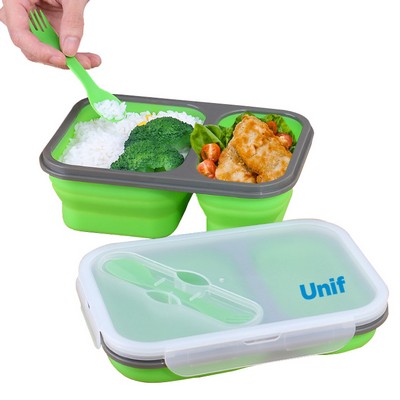 Collapsible Silicone Leakproof Lunch Box