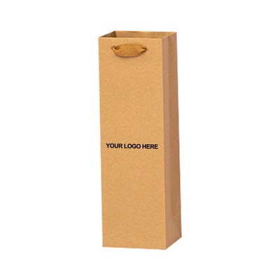 Single Bottle Wine Paper Bag