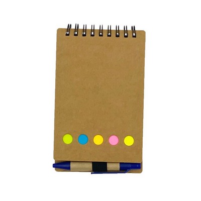 Eco-Friendly Complete Set Spiral Notepad Jotter With Pen